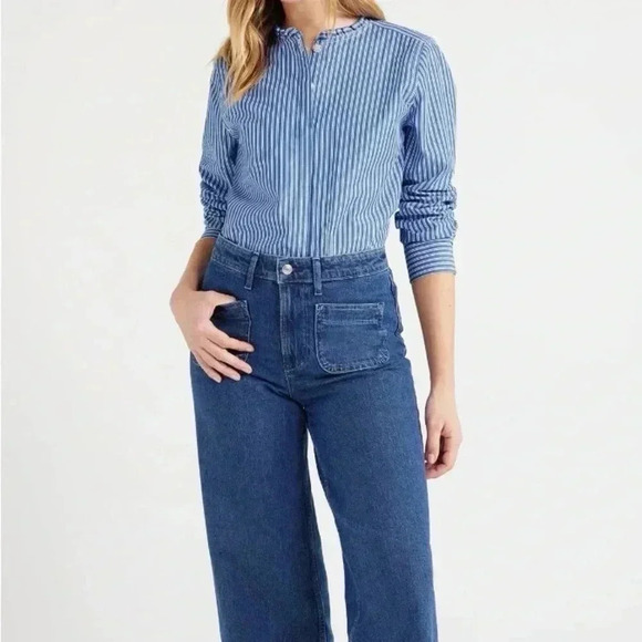 Free Assembly Button Front Shirt NWT - Picture 5 of 7